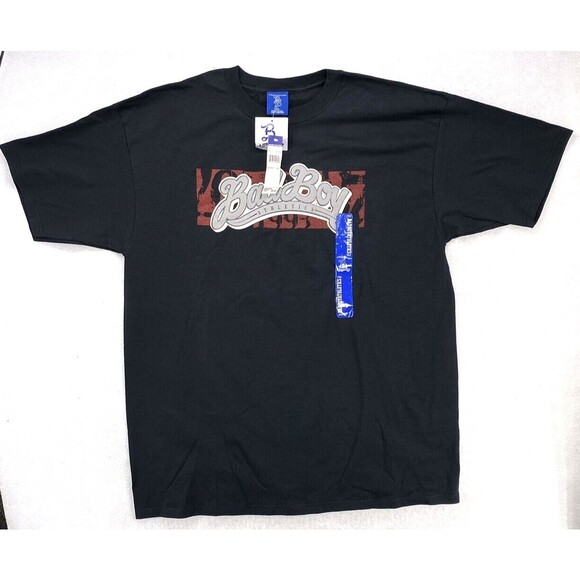 Bad Boy Shirt Men's Size 2XL XXL Black Short Sleeve 1990's USA Made MMA - Picture 1 of 10